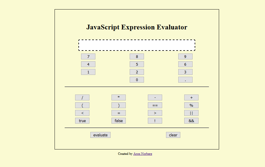 Expression Evaluator