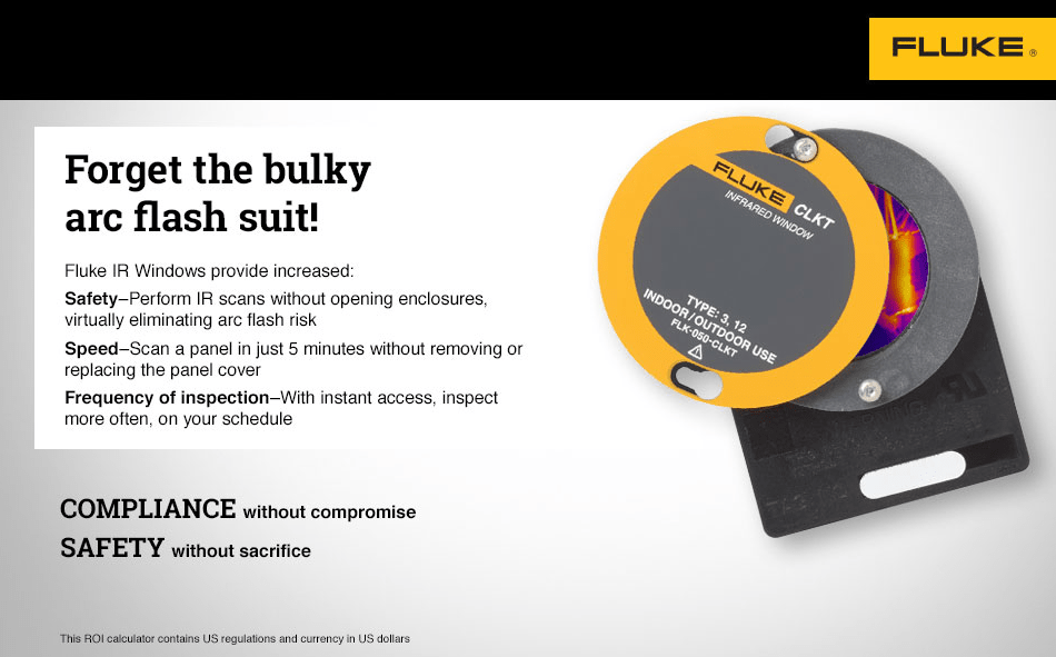 Fluke IR windows ROI calculator