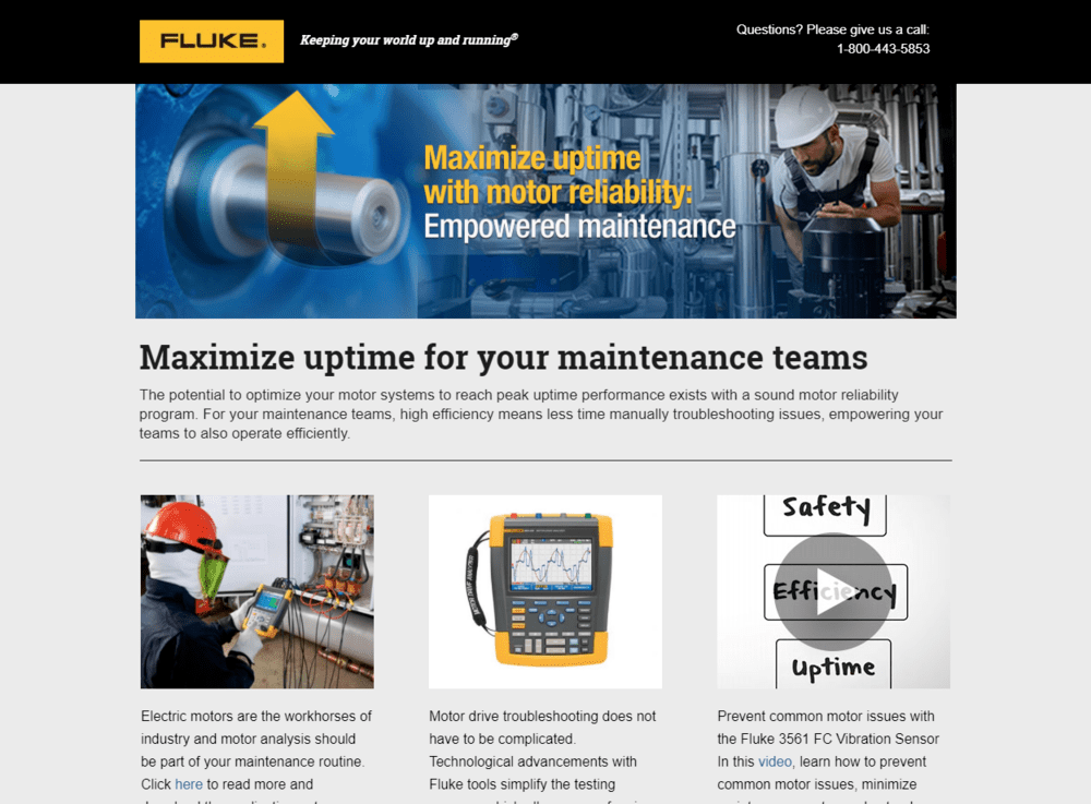 Fluke motor reliability LP 3